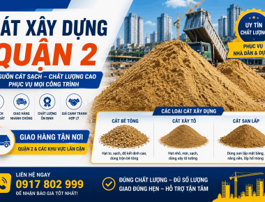 Cát Xây Dựng Quận 2 Uy Tín